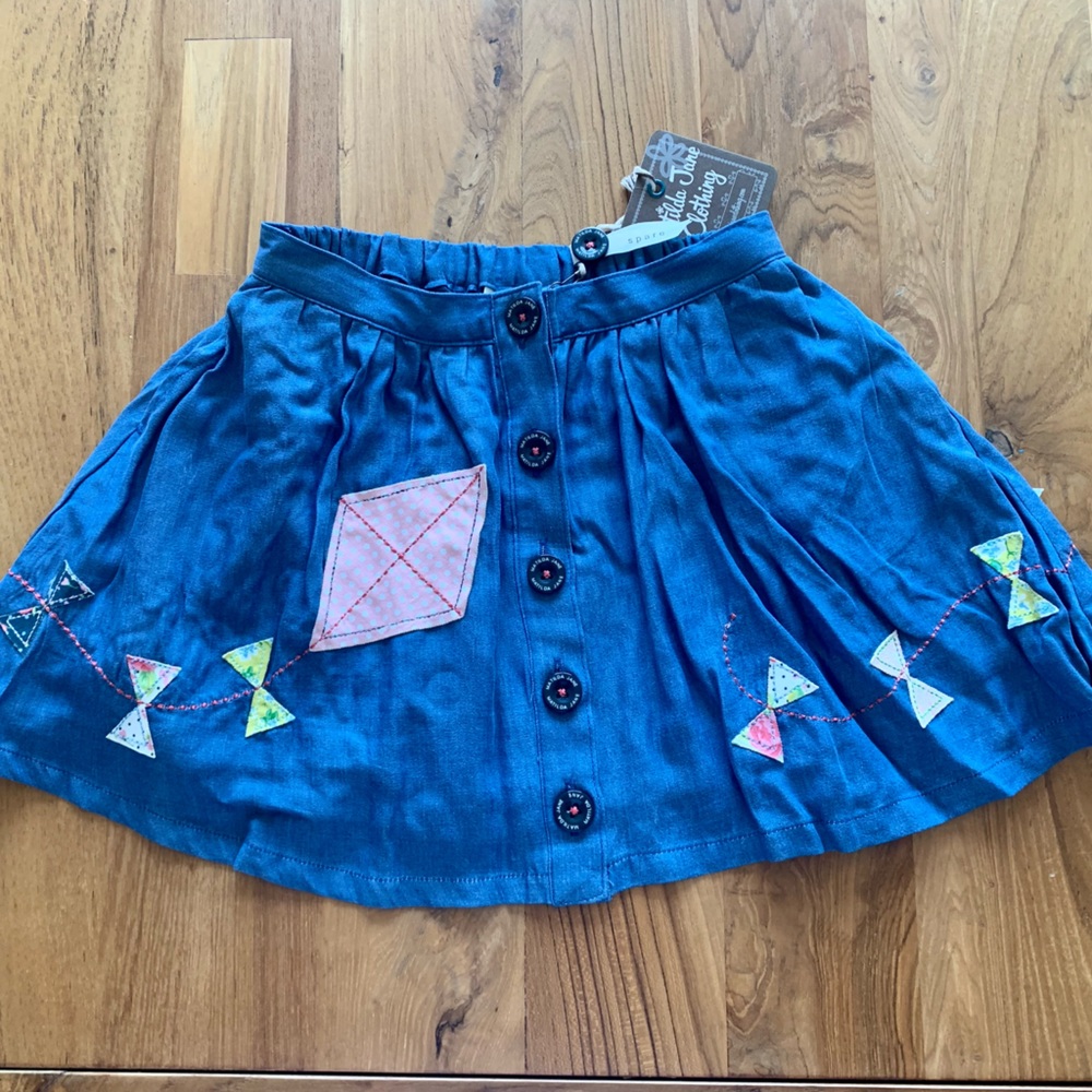 Matilda Jane. Size 2. Hello Lovely Fly A Kite Skirt.
